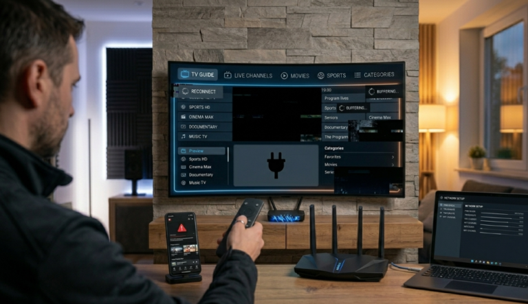 iptv black screen